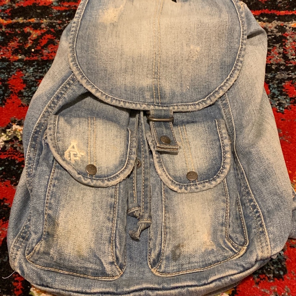 Abercrombie and Fitch Denim Backpack